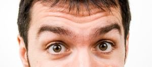 Eyebrows reveal man's body language